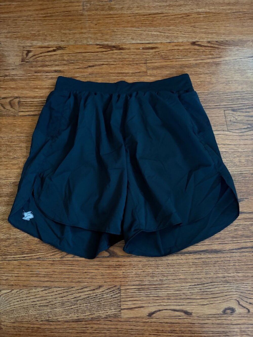 Rabbit Running Men's Athletic Shorts Black Size Small Lined Drawstring Waist